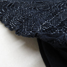 画像をギャラリービューアに読み込む, 男帯 絞り 大人用 兵児帯 波模様 正絹 紺色 男性用 カジュアル メンズ へこ帯 男物 鹿の子 しぼり 普段着物用 長さ412cm