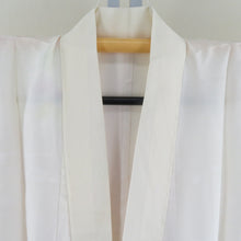 画像をギャラリービューアに読み込む, 襦袢 長襦袢 白色ｘ多色 ぼかし 地紋入り 花車模様 正絹 半衿付き 衿抜き付き 衿 仕立て上がり 女性着物用 身丈132cm