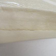 画像をギャラリービューアに読み込む, 袋帯 夏用 洒落袋帯 紗 六通柄 縦縞にガゼル幾何学模様 白色ｘ銀色 銀糸 正絹 仕立て上がり 夏物 長さ432cm
