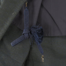 画像をギャラリービューアに読み込む, 男着物 アンサンブル ウール 単衣 無地 紺色 男性用きもの 羽織 メンズ 仕立て上がり 小さいサイズ 和服 男物 カジュアル 身丈135cm