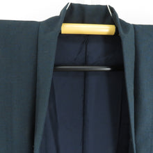 画像をギャラリービューアに読み込む, 男着物 アンサンブル ウール 単衣 無地 紺色 男性用きもの 羽織 メンズ 仕立て上がり 小さいサイズ 和服 男物 カジュアル 身丈135cm