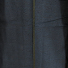 画像をギャラリービューアに読み込む, 男着物 アンサンブル ウール 単衣 幾何学模様 黒色ｘ紺色 男性用きもの 羽織 メンズ 仕立て上がり 小さいサイズ 和服 男物 カジュアル 身丈137.5cm