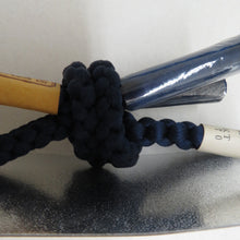 画像をギャラリービューアに読み込む, 和小物 羽織紐 男性用 紺色 丸組 手組紐 正絹 メンズ用 和装小物 レーヨン