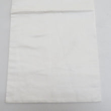 画像をギャラリービューアに読み込む, 名古屋帯 正絹 白色ｘ薄ピンク色 パステル系 お太鼓柄 幾何学模様 着物帯 カジュアル