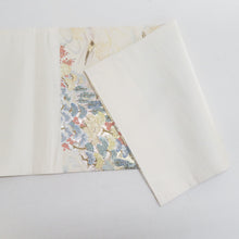 画像をギャラリービューアに読み込む, 袋帯 壱千八百口細緻織 天橋立文様 六通柄 金色ｘ緑色ｘ多色 金糸銀糸 正絹 フォーマル向け 仕立て上がり 着物帯 長さ440cm