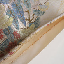 画像をギャラリービューアに読み込む, 袋帯 壱千八百口細緻織 天橋立文様 六通柄 金色ｘ緑色ｘ多色 金糸銀糸 正絹 フォーマル向け 仕立て上がり 着物帯 長さ440cm