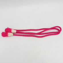 画像をギャラリービューアに読み込む, 帯締め 4本セット 丸組 正絹 和装小物 着物用 まとめ売り 帯〆 レトロ グリーンｘピンクｘベージュ 長さ168cm