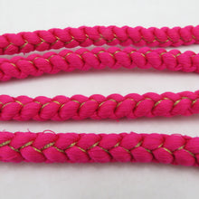 画像をギャラリービューアに読み込む, 帯締め 4本セット 丸組 正絹 和装小物 着物用 まとめ売り 帯〆 レトロ グリーンｘピンクｘベージュ 長さ168cm