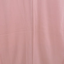 画像をギャラリービューアに読み込む, 色無地 ピンク色 正絹 一つ紋 木瓜紋 羽田登喜男名入り 落款入り 作家物 袷 仕立て上がり フォーマル 身丈158cm