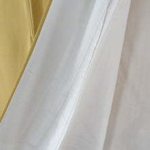 画像をギャラリービューアに読み込む, 色無地 黄色 正絹 一つ紋 木瓜紋 細身 裄長め Lサイズ 袷 フォーマル 身丈171cm