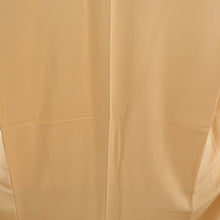 画像をギャラリービューアに読み込む, 色無地 黄色 正絹 一つ紋 木瓜紋 細身 裄長め Lサイズ 袷 フォーマル 身丈171cm