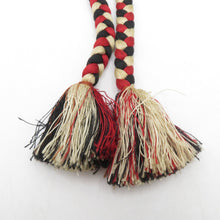 画像をギャラリービューアに読み込む, 帯締め 6本セット 丸組 正絹 和装小物 着物用 まとめ売り 帯〆 フカジュアル カラフル 多色 長さ148cm