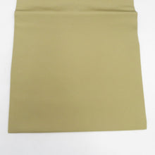 画像をギャラリービューアに読み込む, 名古屋帯 カーキ色ｘ白色 ぼかし 狸文様 お太鼓柄 染め模様 正絹 カジュアル 着物帯 長さ403cm