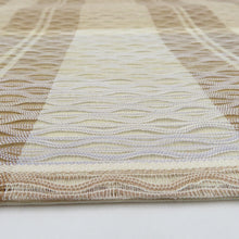 画像をギャラリービューアに読み込む, 袋帯 洒落袋帯 すくい織り 芝に霞文様 ベージュ色ｘ茶色ｘ緑色ｘ多色 お太鼓柄 正絹 金糸銀糸 カジュアル 着物帯 長さ452cm