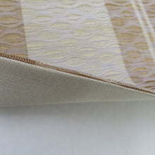 画像をギャラリービューアに読み込む, 袋帯 洒落袋帯 すくい織り 芝に霞文様 ベージュ色ｘ茶色ｘ緑色ｘ多色 お太鼓柄 正絹 金糸銀糸 カジュアル 着物帯 長さ452cm
