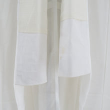 Load image into Gallery viewer, 襦袢 夏用 ポリエステル 絽 単衣 薄物 夏物 半衿付き 白色 広衿 フォーマル カジュアル 身丈135.5cm