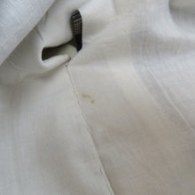 画像をギャラリービューアに読み込む, アンティーク 銘仙 昔着物 深緑地 白×黄×赤 袷 バチ衿 正絹 仕付け糸付き 昔きもの レトロモダン 明治・大正ロマン 身丈153.6cm