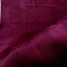画像をギャラリービューアに読み込む, 色留袖 昔 アンティーク 昔着物 紫×多色 歌舞伎 素襖落 すおうおとし 紋入り 広衿 正絹 地模様 昔きもの レトロ 明治・大正ロマン 身丈156.6cm
