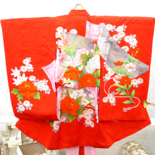 画像をギャラリービューアに読み込む, 子供着物 レッド