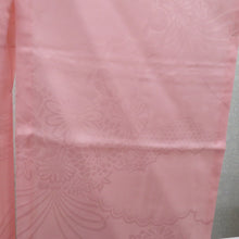 Load image into Gallery viewer, 子供着物 女の子用 四つ身 襦袢セット オレンジ×オフホワイト×金彩 御所車 波 古典柄 単衣 ポリエステル 子供きもの 女児 七五三 祝着 身丈117cm