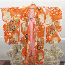 Load image into Gallery viewer, 子供着物 ガールズ ポリエステル 7歳