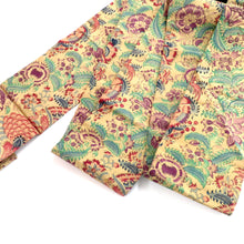 画像をギャラリービューアに読み込む, 名古屋帯 アンティーク帯 昔名古屋帯 薄茶×多色 鳥 花調 昔帯 九寸帯 レトロモダン 明治・大正ロマン 正絹 裏地は繻子地 長さ397cm