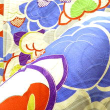 画像をギャラリービューアに読み込む, 昔 長羽織 橘 青系 多色 上着