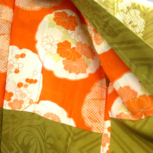 画像をギャラリービューアに読み込む, 羽織 アンティーク 昔長羽織 正絹 金茶系×白 金銀 地模様 松竹梅 刺繍 昔 レトロモダン 明治・大正ロマン ちりよけ 上着 身丈95.3cm