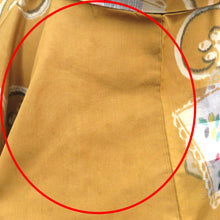 画像をギャラリービューアに読み込む, 羽織 アンティーク 昔長羽織 銘仙 正絹 茶系×多色 地模様 唐草 花 昔 レトロモダン 明治・大正ロマン ちりよけ 上着 身丈88.5cm