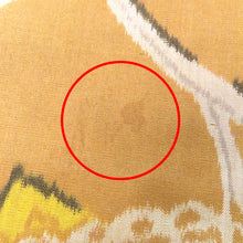 画像をギャラリービューアに読み込む, 羽織 アンティーク 昔長羽織 銘仙 正絹 茶系×多色 地模様 唐草 花 昔 レトロモダン 明治・大正ロマン ちりよけ 上着 身丈88.5cm