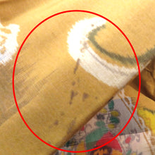 画像をギャラリービューアに読み込む, 羽織 アンティーク 昔長羽織 銘仙 正絹 茶系×多色 地模様 唐草 花 昔 レトロモダン 明治・大正ロマン ちりよけ 上着 身丈88.5cm