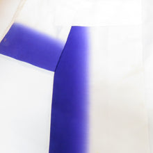 画像をギャラリービューアに読み込む, 振袖 正絹 ホワイト×パープル系 総絞り 花々 袷 広衿 成人式 卒業式 舞台衣装 フォーマル 仕立上り 着物 しぼり 身丈164.2cm