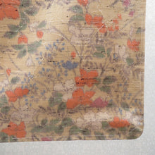 画像をギャラリービューアに読み込む, ウール着物 単衣 ベージュ×多色 花デザイン バチ衿 カジュアルきもの 普段着物 仕立て上がり ウールきもの 和洋ミックス 身丈159.2cm