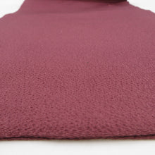 Load image into Gallery viewer, 名古屋帯 染め模様 落款入り 縮緬 小豆色ｘ多色 お太鼓柄 辻が花文様 正絹 カジュアル 着物帯 長さ372cm