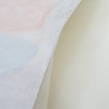 Load image into Gallery viewer, 袋帯 地紙文 シルバー系 白色ｘピンク色ｘ銀色 パステル系 全通柄 正絹 フォーマル向け 着物帯 長さ432cm