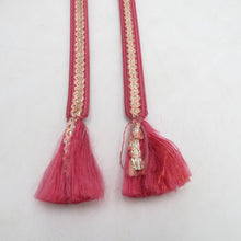 Load image into Gallery viewer, 帯締め 5本セット カジュアル フォーマル オレンジ色ｘピンク色ｘ白色ｘクリーム色 平組 丸組 正絹 和装小物 着物用 まとめ売り 帯〆 多色 カラフル