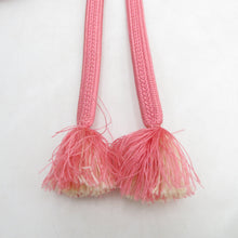 Load image into Gallery viewer, 帯締め 5本セット カジュアル ピンク色ｘ緑色ｘ辛子色 平組 丸組 正絹 和装小物 着物用 まとめ売り 帯〆 多色 カラフル