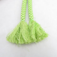 Load image into Gallery viewer, 帯締め 5本セット カジュアル ピンク色ｘ緑色ｘ辛子色 平組 丸組 正絹 和装小物 着物用 まとめ売り 帯〆 多色 カラフル