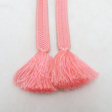 Load image into Gallery viewer, 帯締め 5本セット カジュアル フォーマル 平組 正絹 和装小物 オレンジ色ｘ緑色ｘピンク色 着物用 まとめ売り 帯〆 多色 カラフル