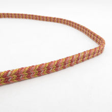 Load image into Gallery viewer, 帯締め 6本セット カジュアル 平組 三分紐 正絹 茶色ｘオレンジ色ｘピンク色 和装小物 着物用 まとめ売り 帯〆 多色 カラフル