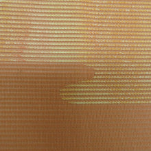 Load image into Gallery viewer, 名古屋帯 夏帯 絽 正絹 サーモンピンク色ｘ多色 扇面に花文様 お太鼓柄 夏用 なごや帯 正絹 カジュアル 仕立て上がり 夏物 長さ338cm