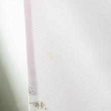 画像をギャラリービューアに読み込む, 訪問着 単衣 ピンク色ｘ多色 パステル系 雲取りに花々文様 ぼかし染め 箔入り 広衿 正絹 仕立て上がり着物 身丈163cm