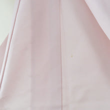 画像をギャラリービューアに読み込む, 訪問着 単衣 ピンク色ｘ多色 パステル系 雲取りに花々文様 ぼかし染め 箔入り 広衿 正絹 仕立て上がり着物 身丈163cm