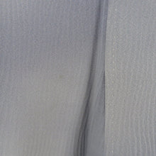 Load image into Gallery viewer, 付下げ 袷 一つ紋 九曜紋 ぼかし染め 八掛地紋入り 薄青色 雲取り柄 広衿 正絹 仕立て上がり着物 身丈158cm