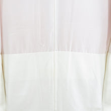 画像をギャラリービューアに読み込む, 色留袖 袷 ピンク色ｘ多色 パステル系 波にオシドリと花文様 正絹 広衿 三つ紋 片喰紋 フォーマル 仕立て上がり 身丈160cm