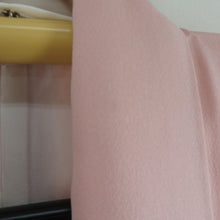 画像をギャラリービューアに読み込む, 色留袖 袷 ピンク色ｘ多色 パステル系 波にオシドリと花文様 正絹 広衿 三つ紋 片喰紋 フォーマル 仕立て上がり 身丈160cm