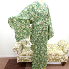Load image into Gallery viewer, ウール着物 グリーン