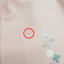 画像をギャラリービューアに読み込む, 訪問着 袷 ピンク×グリーンぼかし 花車 雪輪 広衿 正絹 入学式 フォーマル 仕立て上がり着物 身丈157.7cm