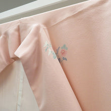 画像をギャラリービューアに読み込む, 訪問着 袷 ピンク×グリーンぼかし 花車 雪輪 広衿 正絹 入学式 フォーマル 仕立て上がり着物 身丈157.7cm