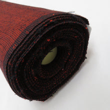 画像をギャラリービューアに読み込む, 反物 紬 着尺 正絹 赤系 無地調 女性着物用 生地 未仕立て カジュアル 普段着物 和裁練習 洋服リメイク 長さ1260cm